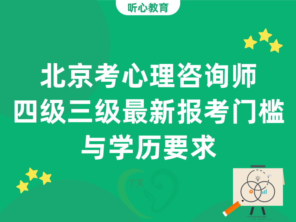 北京考心理咨询师四级三级最新报考门槛与学历要求