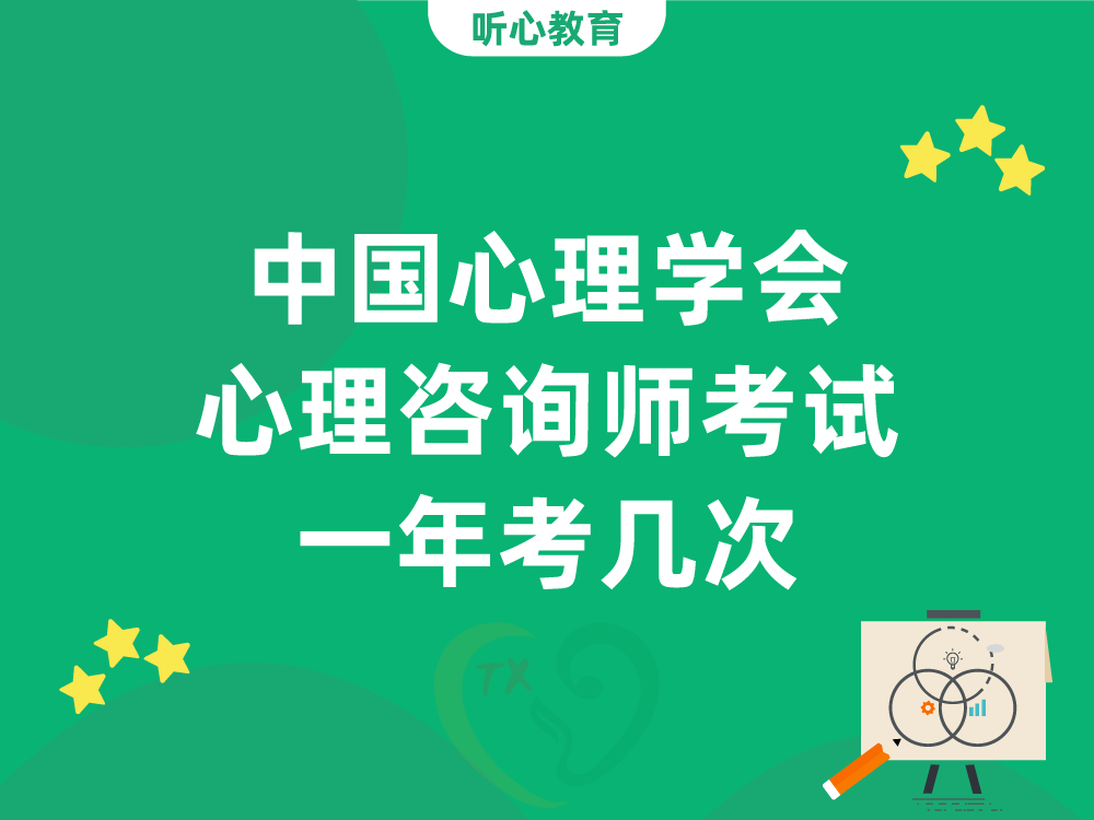中国心理学会心理咨询师考试一年考几次